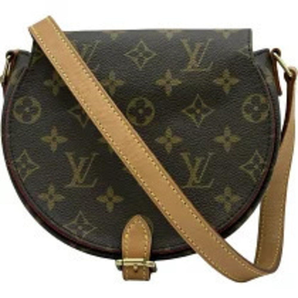 Louis Vuitton Tambourin Brown Monogram Canvas Shoulder Bag